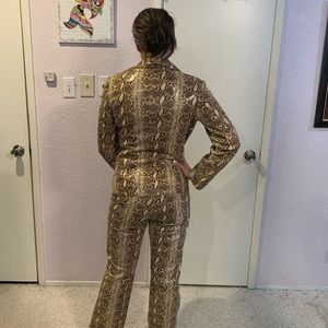 Andrew Marc Faux Python Women’s Pantsuit size 8.